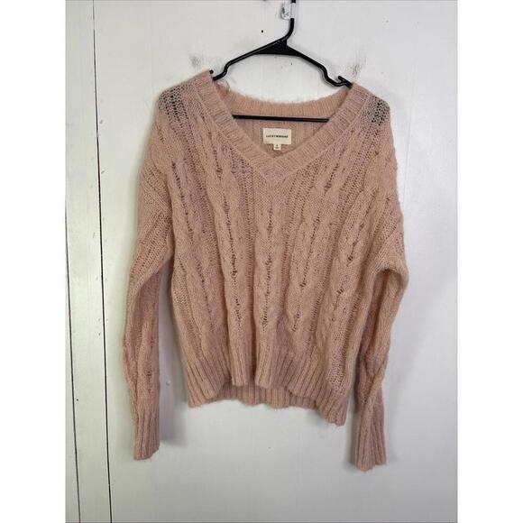 Lucky Brand Sweaters - Lucky Brand Sweater Womens Small Open Stitch Cableknit Pullover Soft Balletcore